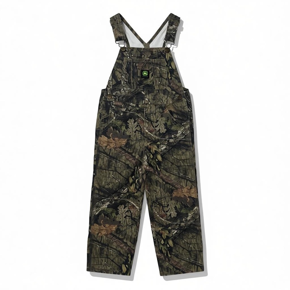 John Deere Kids Camo Bib Overalls Mossy Oak Size 4–6 S Farm Outdoor